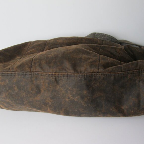 BED STU Vick Canvas Weekender Duffle Shoulder Bag Brown Distressed 20" x 13" - Picture 9 of 9